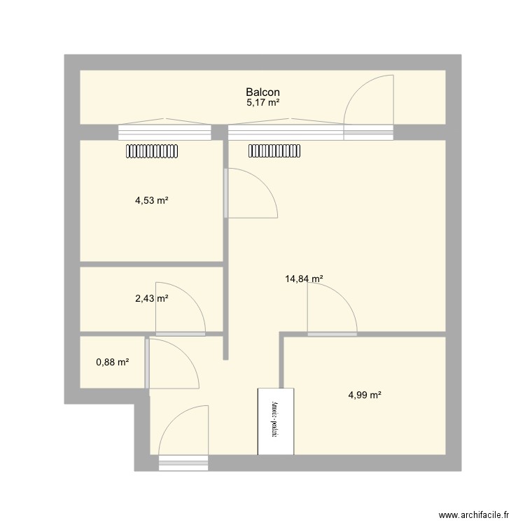 chantier monplaisir. Plan de 0 pièce et 0 m2