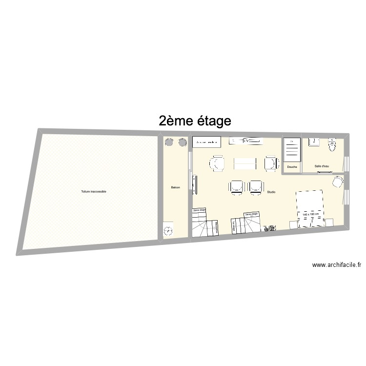 2ème étage. Plan de 0 pièce et 0 m2