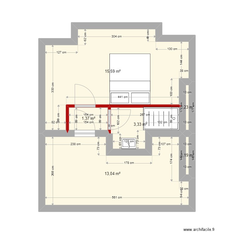 EDOT. Plan de 6 pièces et 34 m2