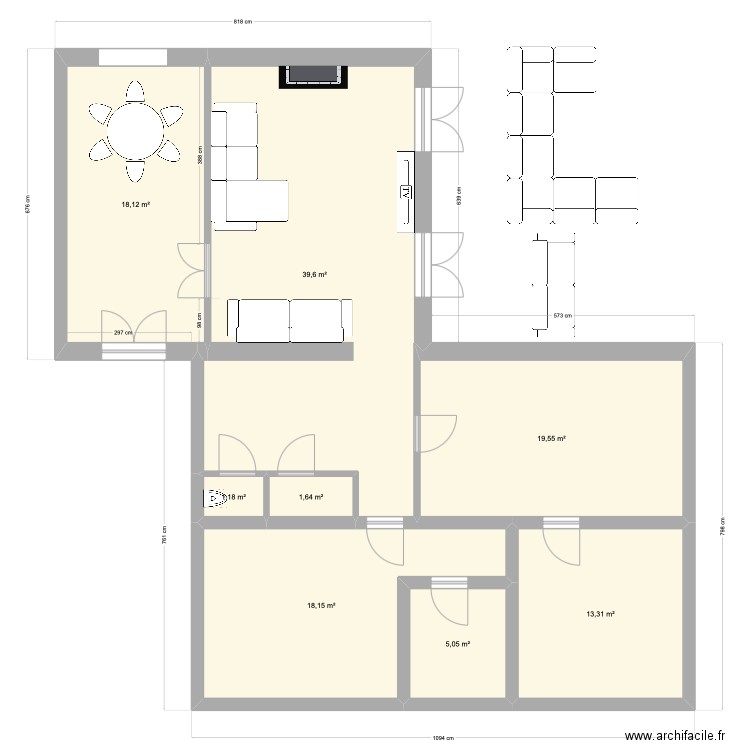 Marcy New avril 7. Plan de 8 pièces et 117 m2