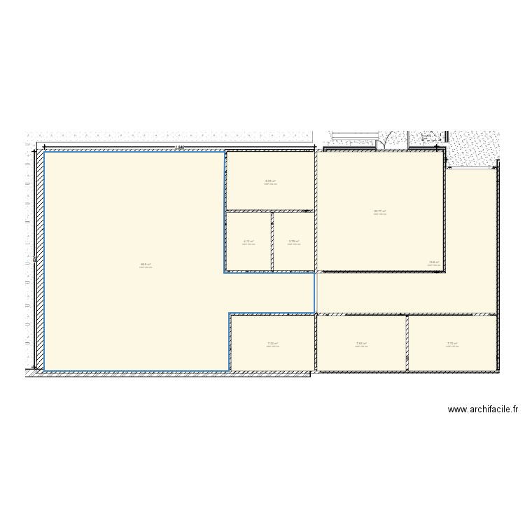 VAISE MAISONNETTE RESTAURANT. Plan de 9 pièces et 151 m2