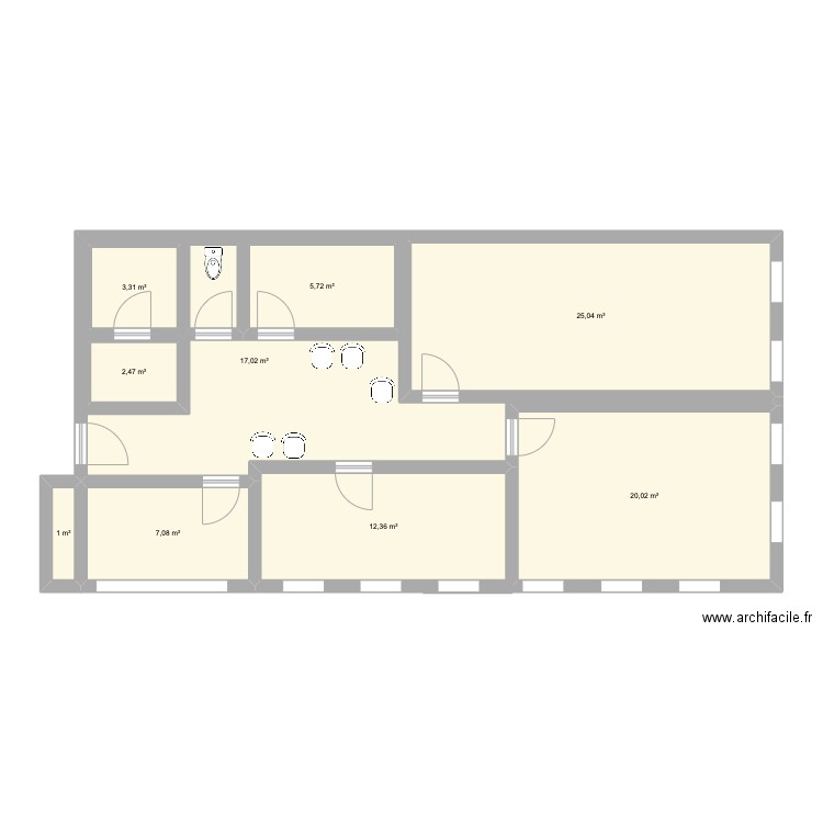 valmy. Plan de 0 pièce et 0 m2