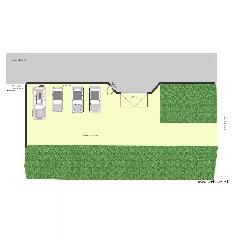 E3C CREATIVE STATIONNEMENT AVANT TRAVAUX. Plan de E3C CREATIVE STATIONNEMENT AVANT TRAVAUX. Plan de