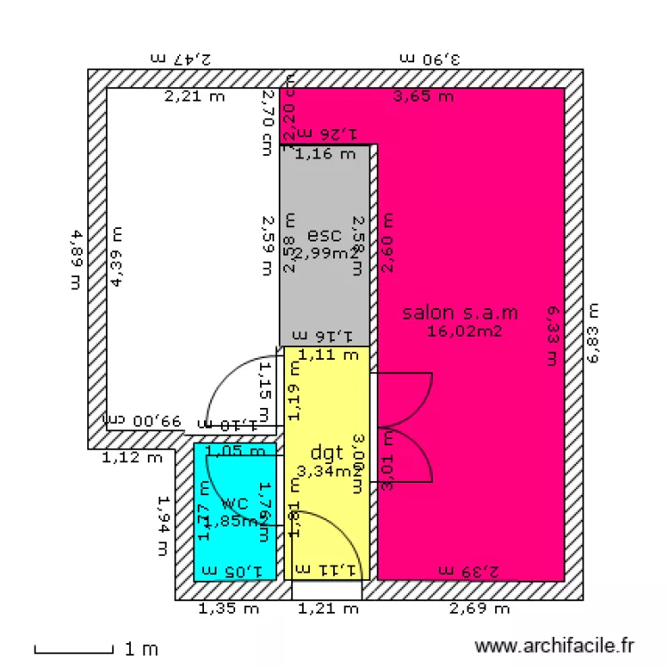 projet maison a renover. Plan de 