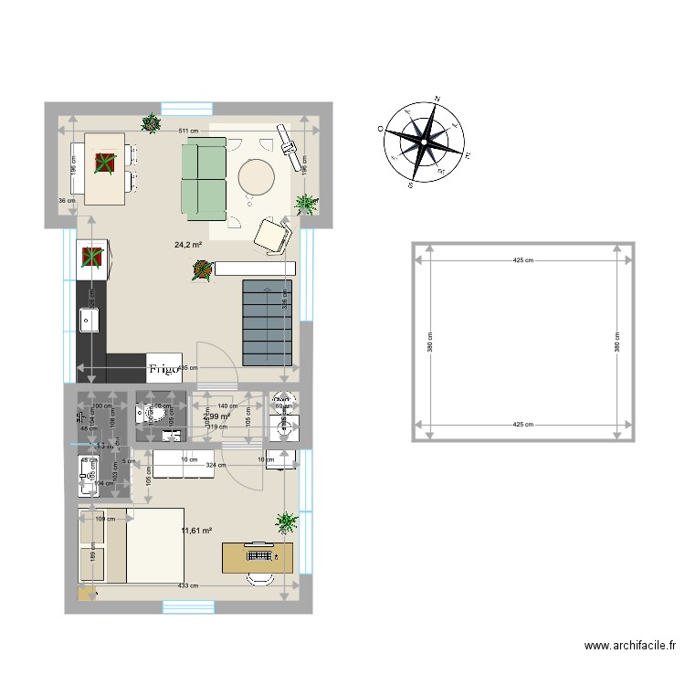 Appart overtoom 2. Plan de 0 pièce et 0 m2