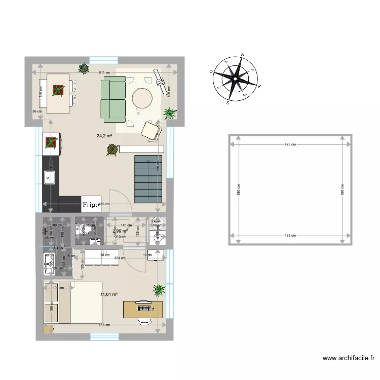 Appart overtoom 2. Plan de 