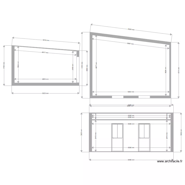 Abri jardin 1. Plan de 