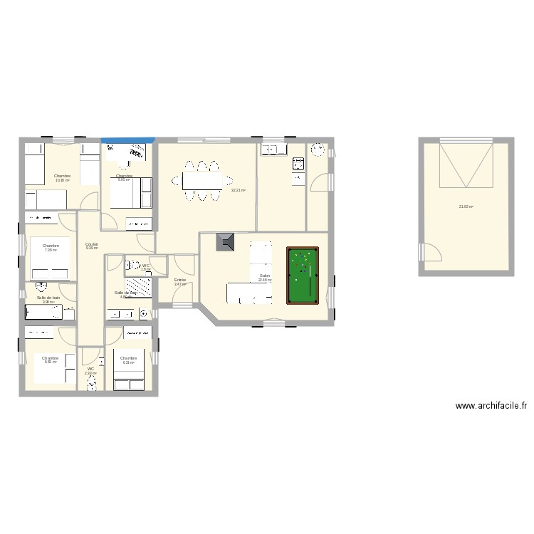 maison de campagne avec 5 chambres. Plan de 0 pièce et 0 m2