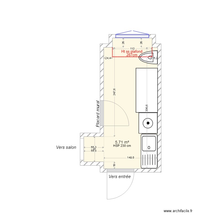Buanderie. Plan de 0 pièce et 0 m2
