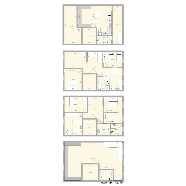 Hay ousra. Plan de 0 pièce et 0 m2