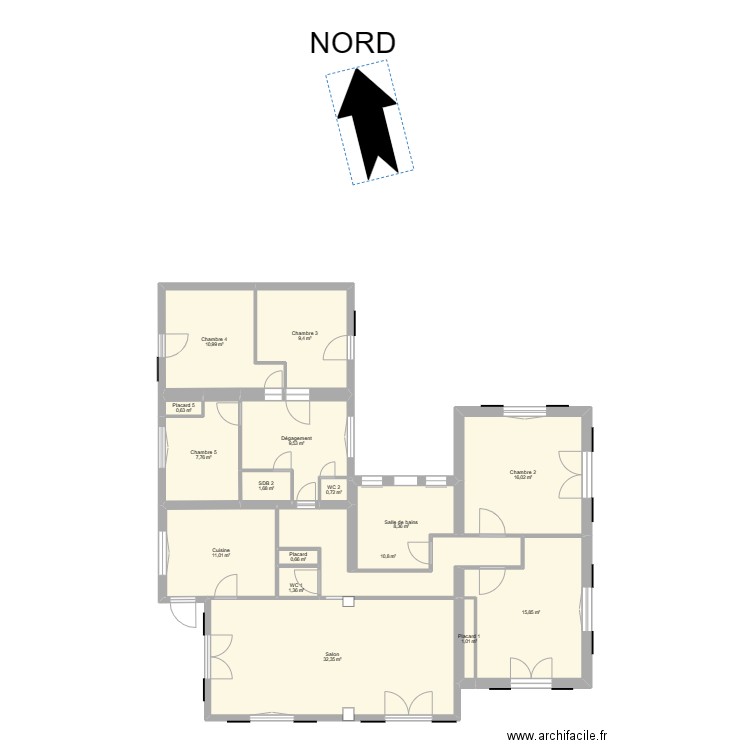 Villa Vissaguet. Plan de 0 pièce et 0 m2