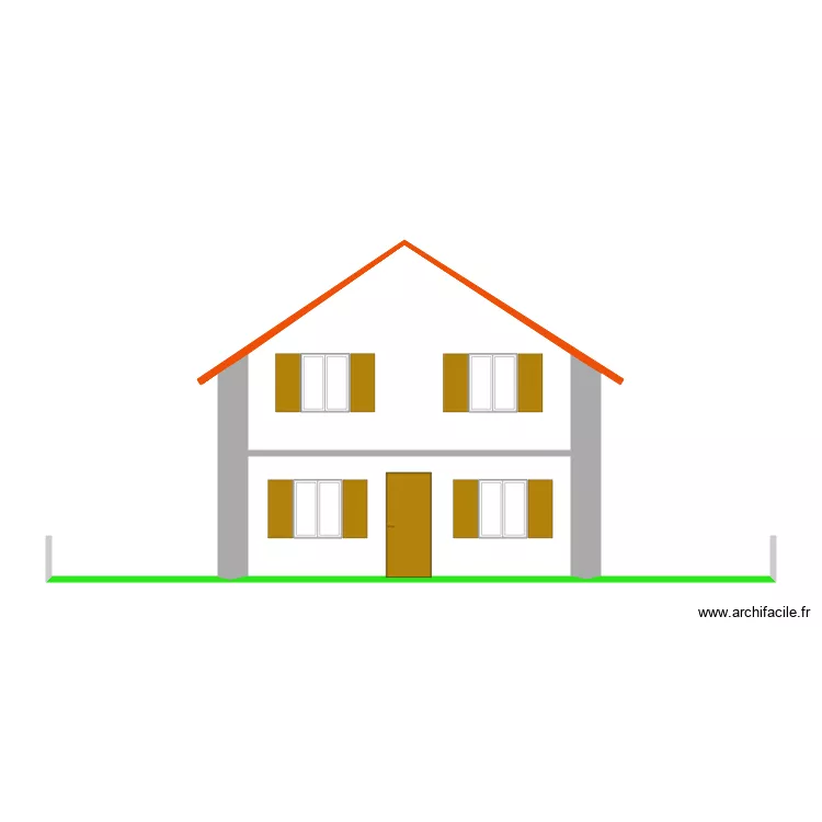 FRANCK PLAN DE COUPEFACADE SUD. Plan de 