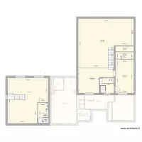 Plan tous niveaux terrain soussol rez1er avec extension