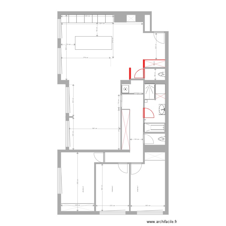 REUILLY projet 2. Plan de 0 pièce et 0 m2