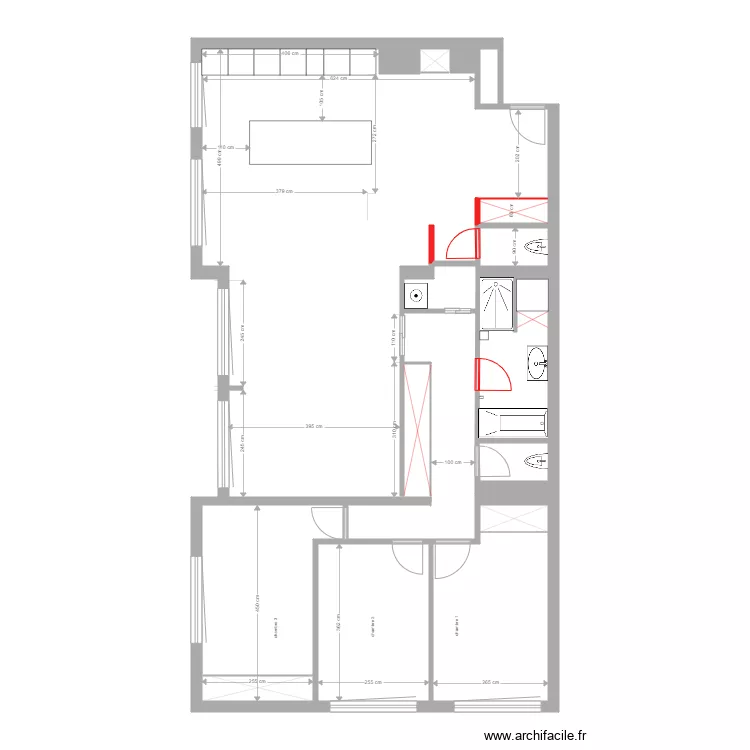 REUILLY projet 2. Plan de 