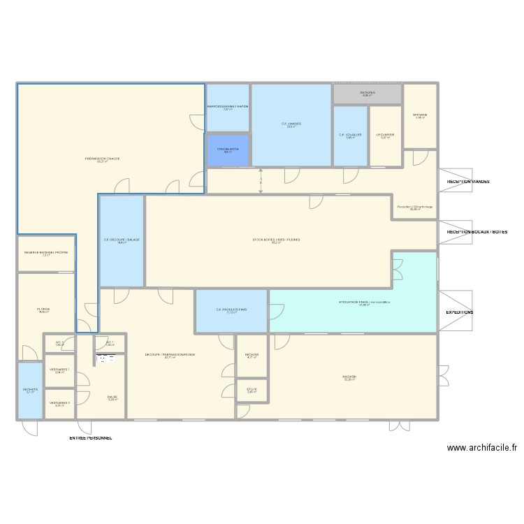 Marmitte & Co 001. Plan de 25 pièces et 482 m2