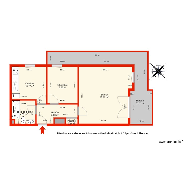 BI 6174 côté. Plan de 0 pièce et 0 m2