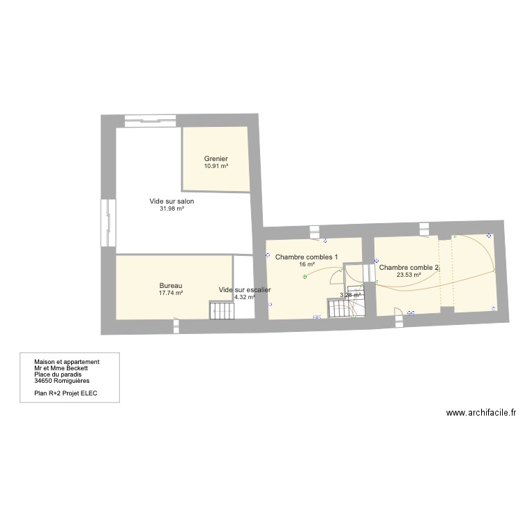 Beckett R2 projet inclus ELEC. Plan de 0 pièce et 0 m2