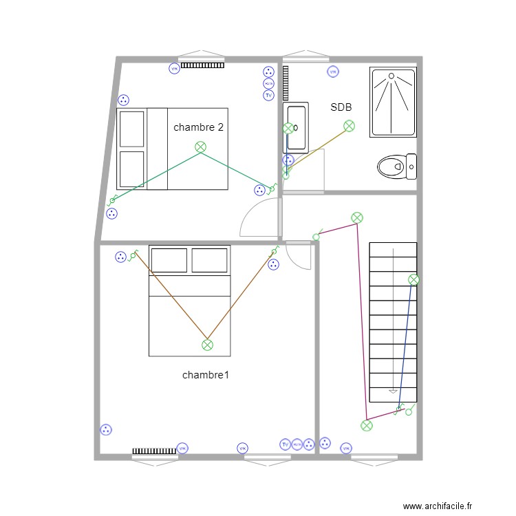 pugnet 1er etage. Plan de 0 pièce et 0 m2