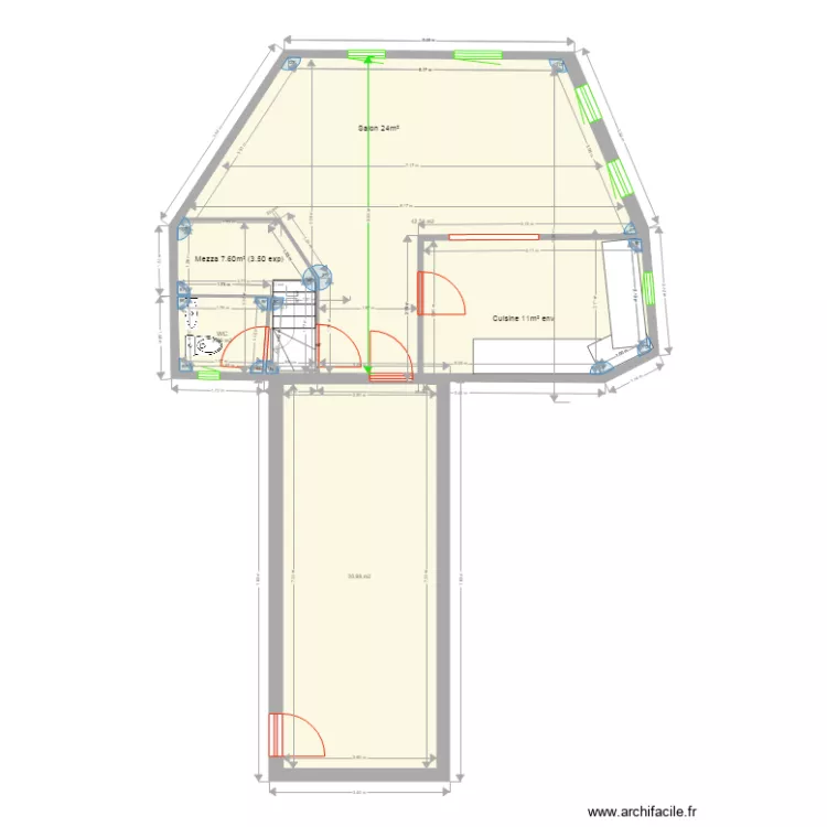 JOUVENE niv2 mobilier2etacc&egrave;s. Plan de 