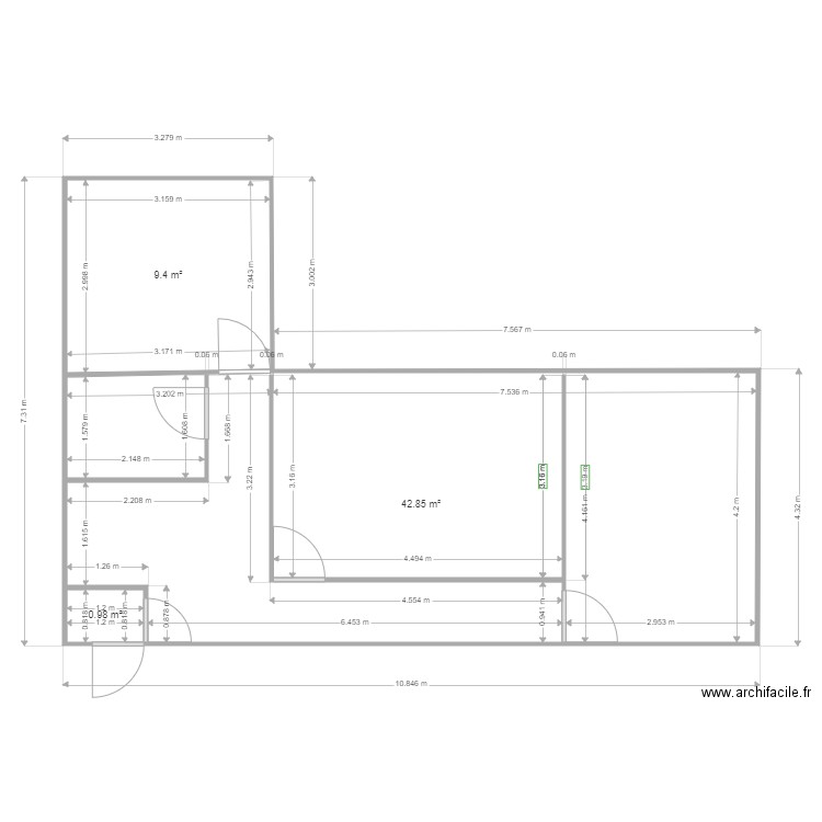 DR BREVET N 1. Plan de 0 pièce et 0 m2