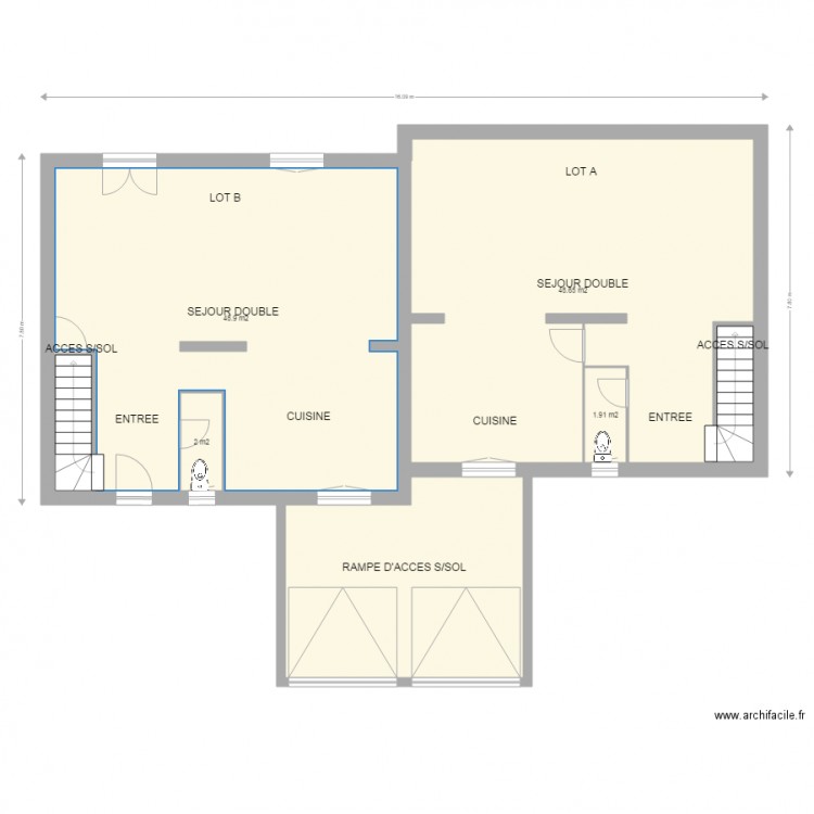  LOT A et B  RDC Version800X780 Dec. Plan de 0 pièce et 0 m2