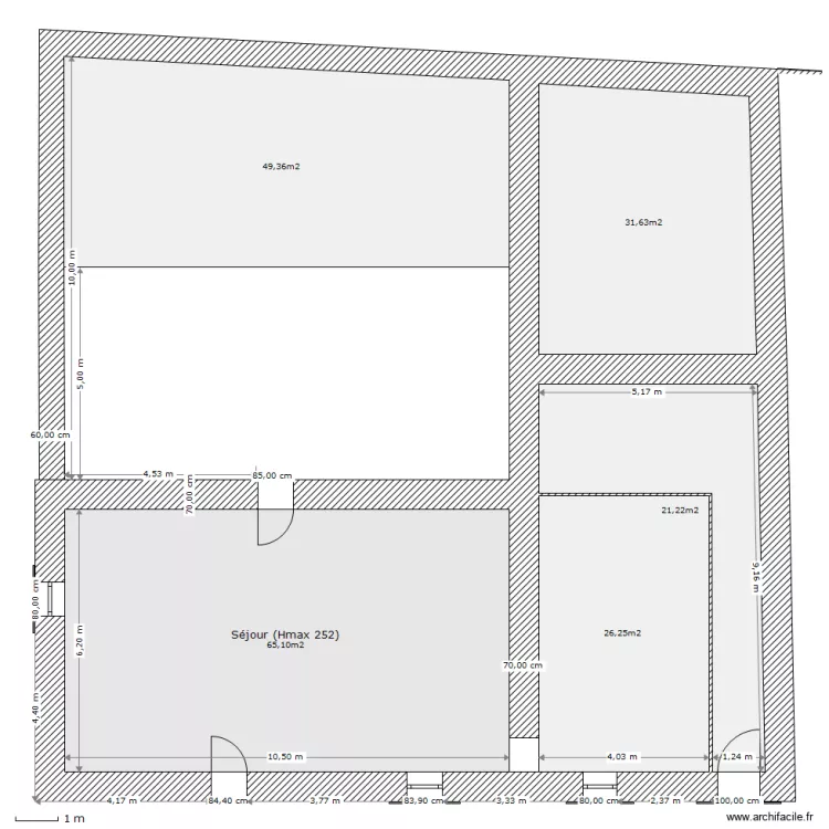 maison bas cot int. Plan de 
