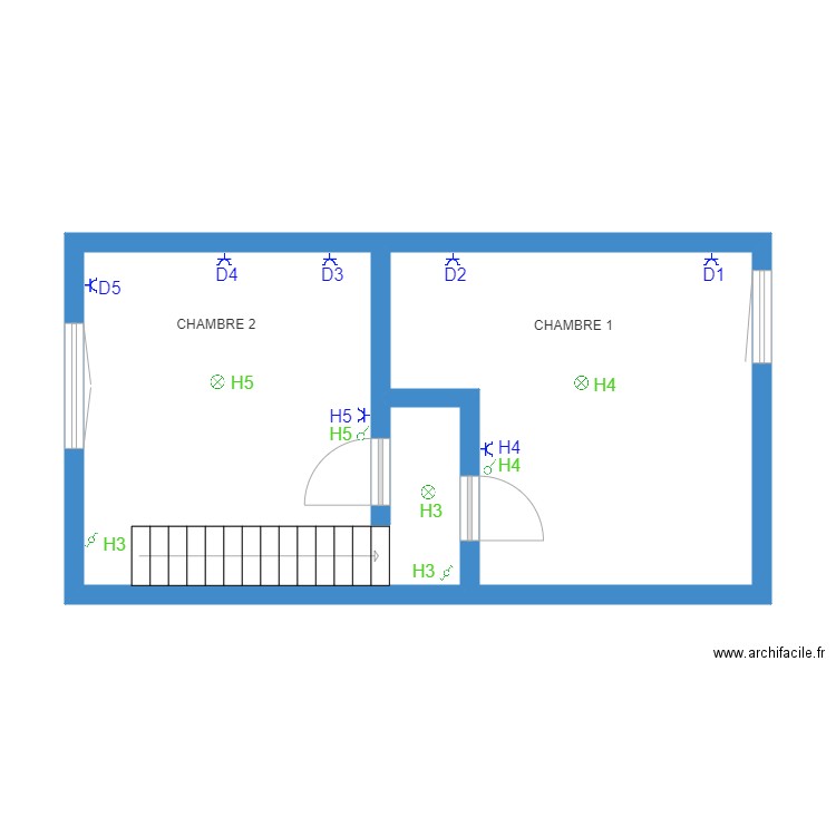 MONS ETAGE. Plan de 0 pièce et 0 m2