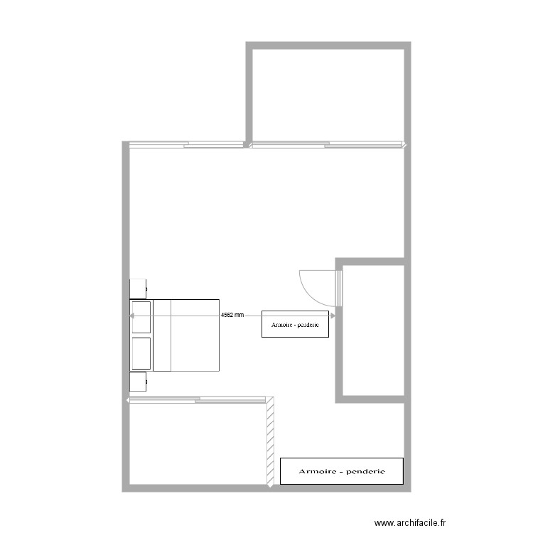 aménagement toiture nad. Plan de 4 pièces et 50 m2