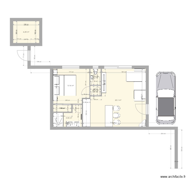étage. Plan de 0 pièce et 0 m2