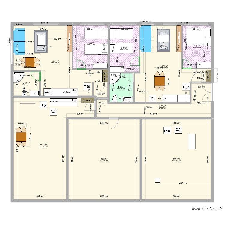 3th Floor 5.2 mi senyak. Plan de 11 pièces et 219 m2