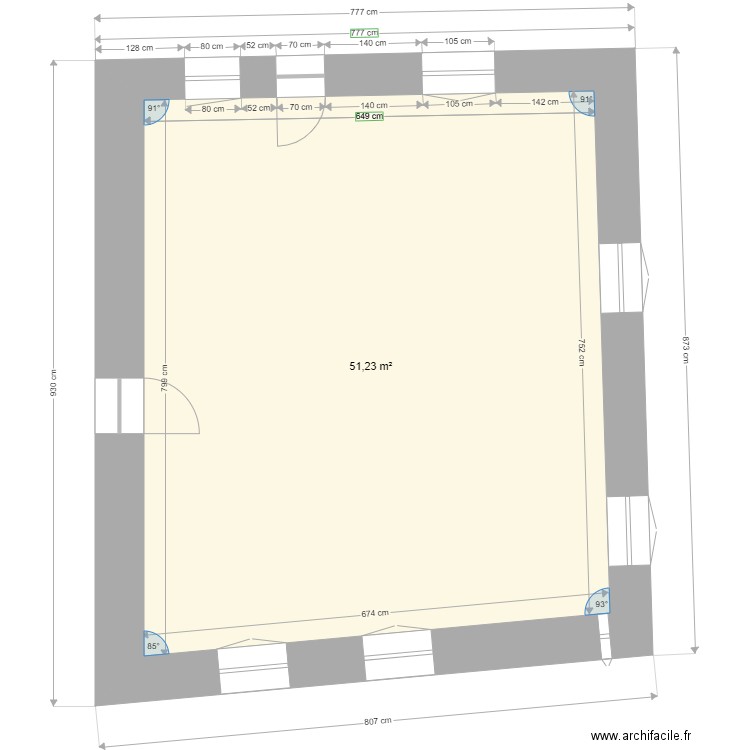 Extension. Plan de 0 pièce et 0 m2