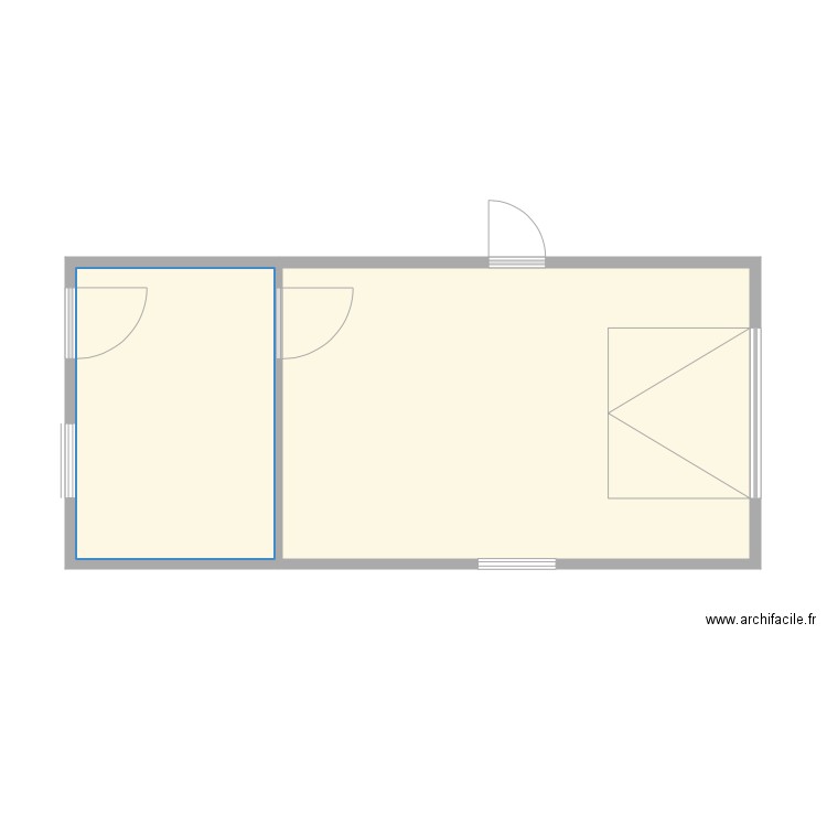 20210617 Projet extension DESCHODT. Plan de 2 pièces et 38 m2