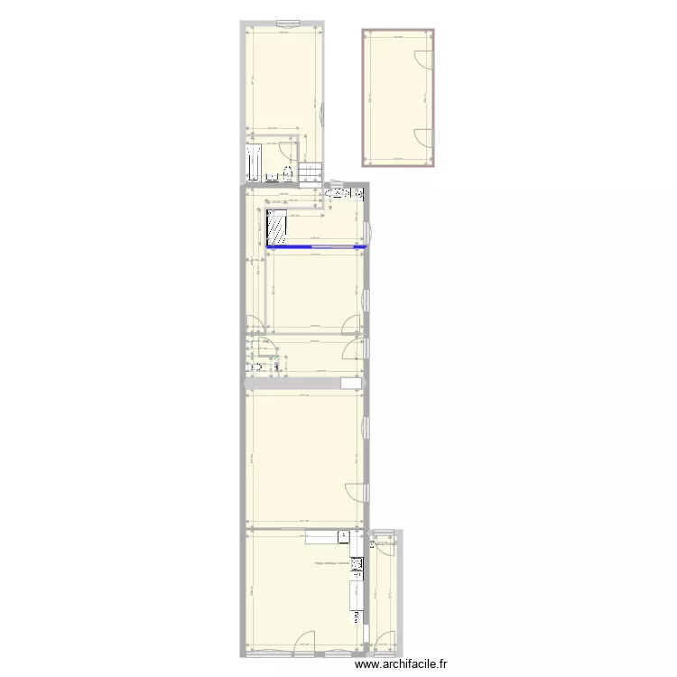CHAUVOT VALENCAYplan nu. Plan de 