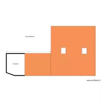 vue a&eacute;rienne avec toiture et implantation velux