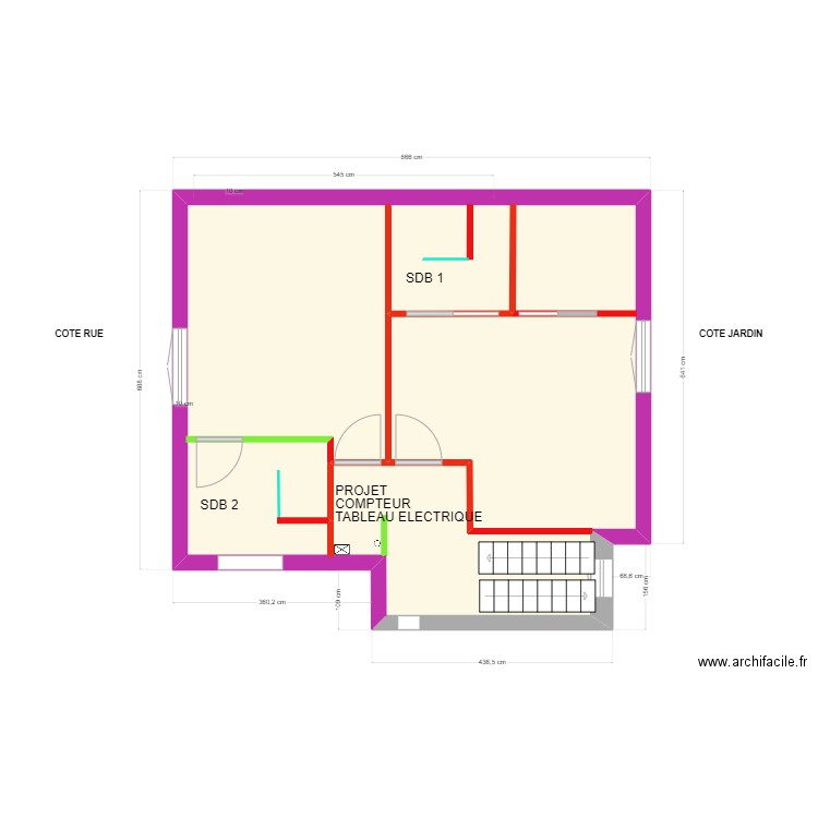 1er ENEDIS. Plan de 0 pièce et 0 m2