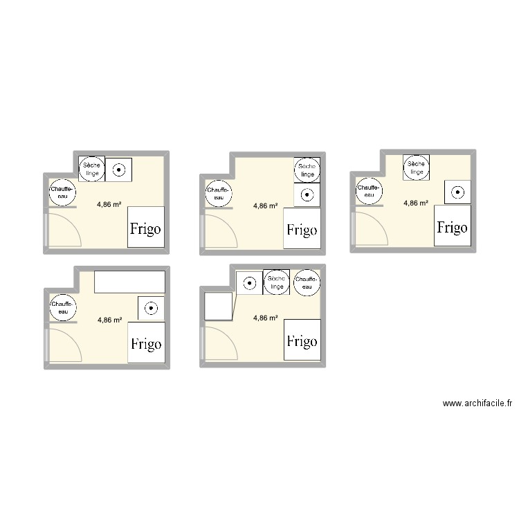 Maison GA Plan C avec étage. Plan de 5 pièces et 24 m2
