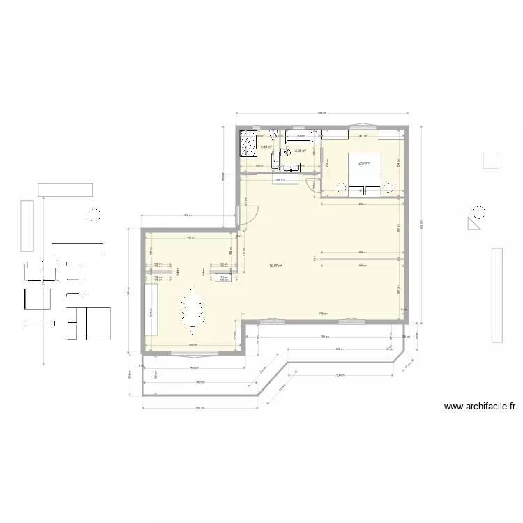 Bellevue Chateau dOex. Plan de 