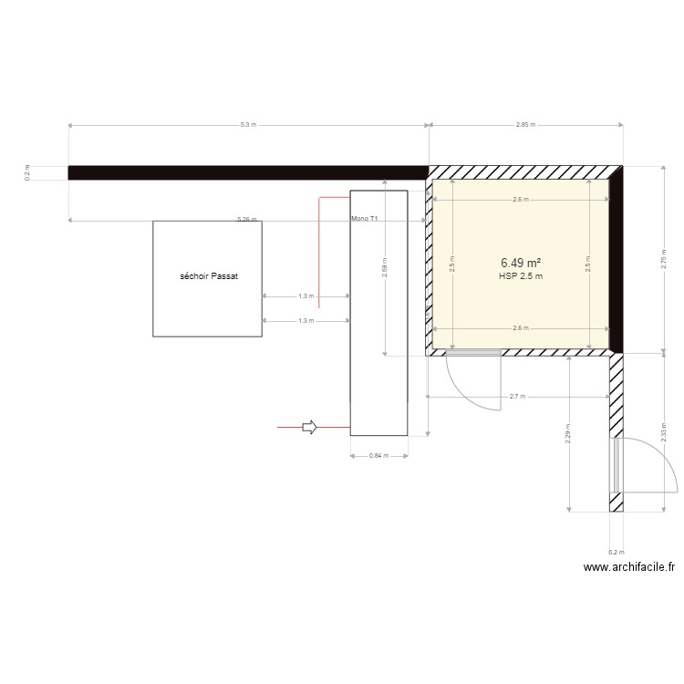 implantation tunnel Brindas. Plan de 0 pièce et 0 m2