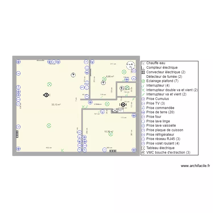 plan maison electrique. Plan de 