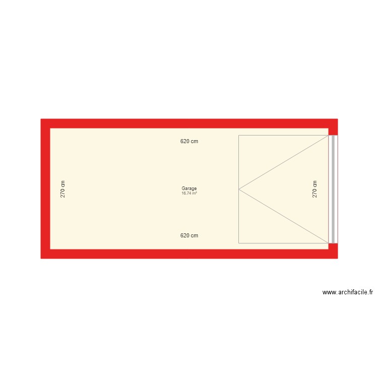 BI 1871 garage côté. Plan de 0 pièce et 0 m2