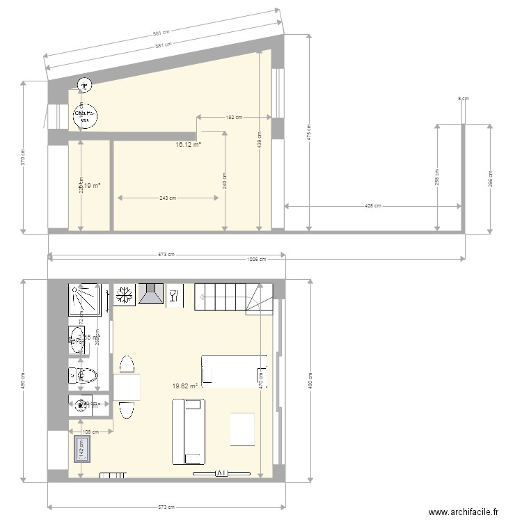 Plan du 15 avril 2018. Plan de 0 pièce et 0 m2