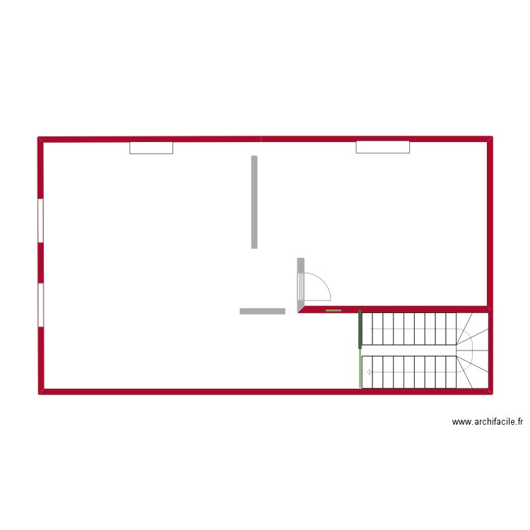duplex. Plan de 0 pièce et 0 m2