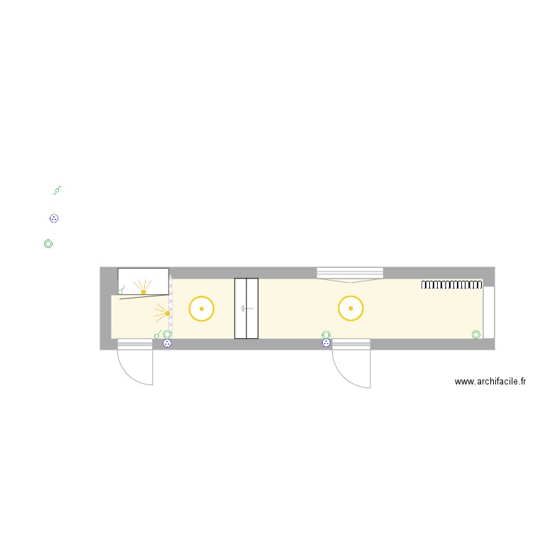 Manoir 1er étage COULOIR AMENAGE. Plan de 0 pièce et 0 m2