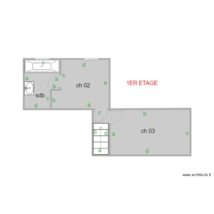 plan plomb rancel niveau 1. Plan de 0 pièce et 0 m2