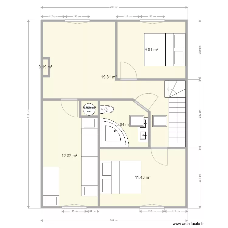Maison PP Cheux VARCHI 3 ET AVEC ACCES MEZZ. Plan de 