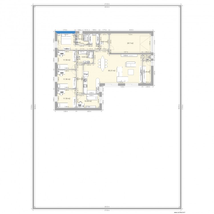 route de feydit . Plan de 0 pièce et 0 m2