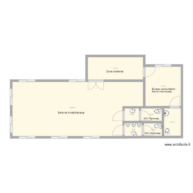 Service kiné Bururi  avant transformation . Plan de 0 pièce et 0 m2