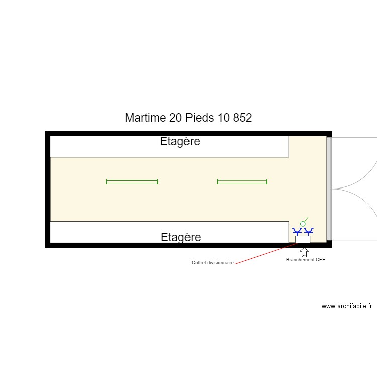 Maritime 20 Pieds . Plan de 0 pièce et 0 m2