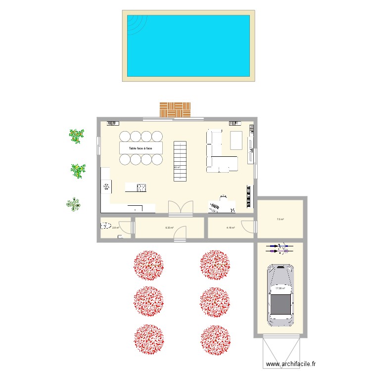 Maison Principale RDC. Plan de 0 pièce et 0 m2